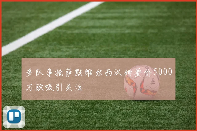 多队争抢萨默维尔西汉姆要价5000万欧吸引关注
